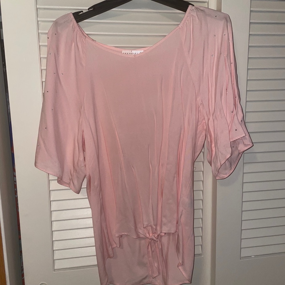 Pink bling top